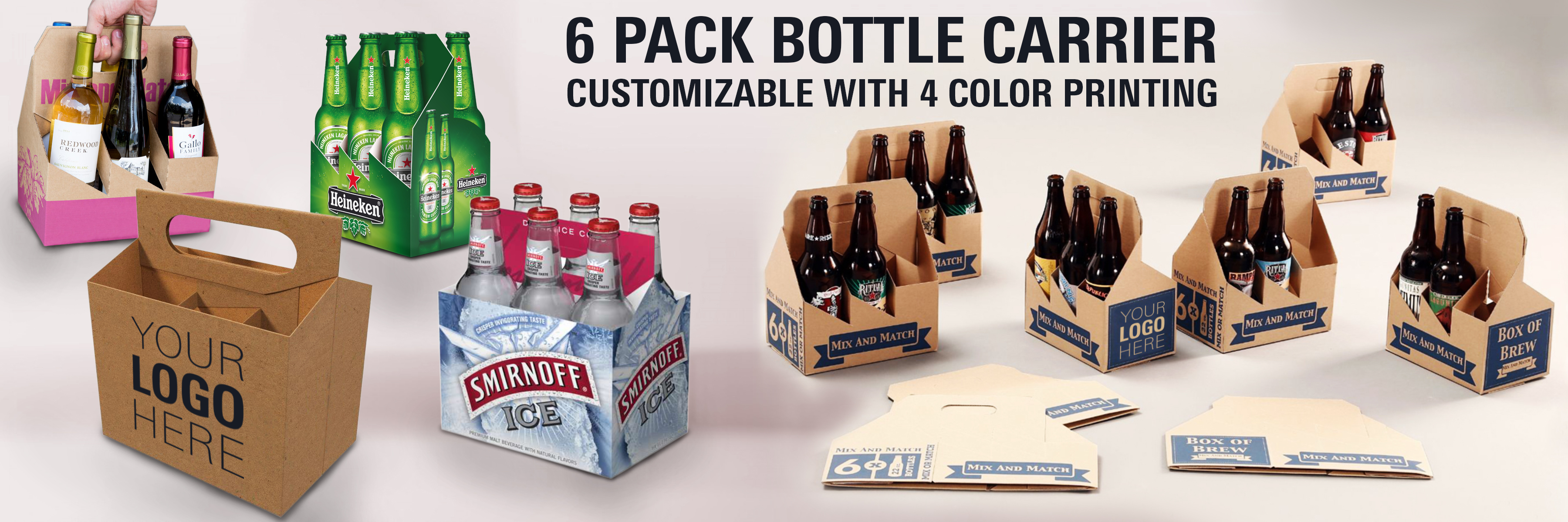 Beer Bottle 6 Pack Carrier