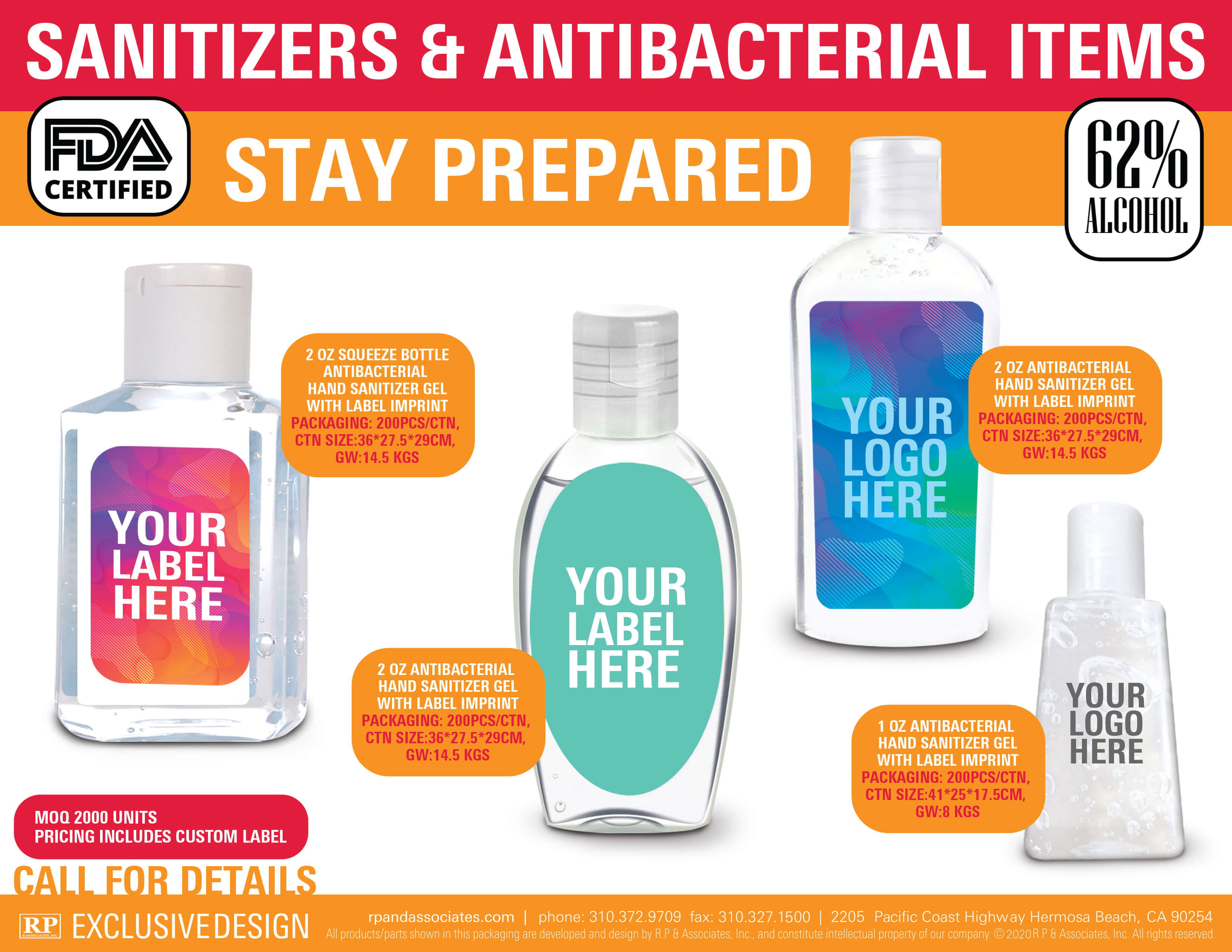 sanitizers and antibacterial items