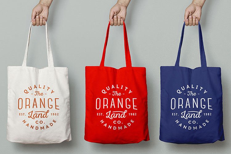 Tote Bags Packaging Custom Branded Products Rp
