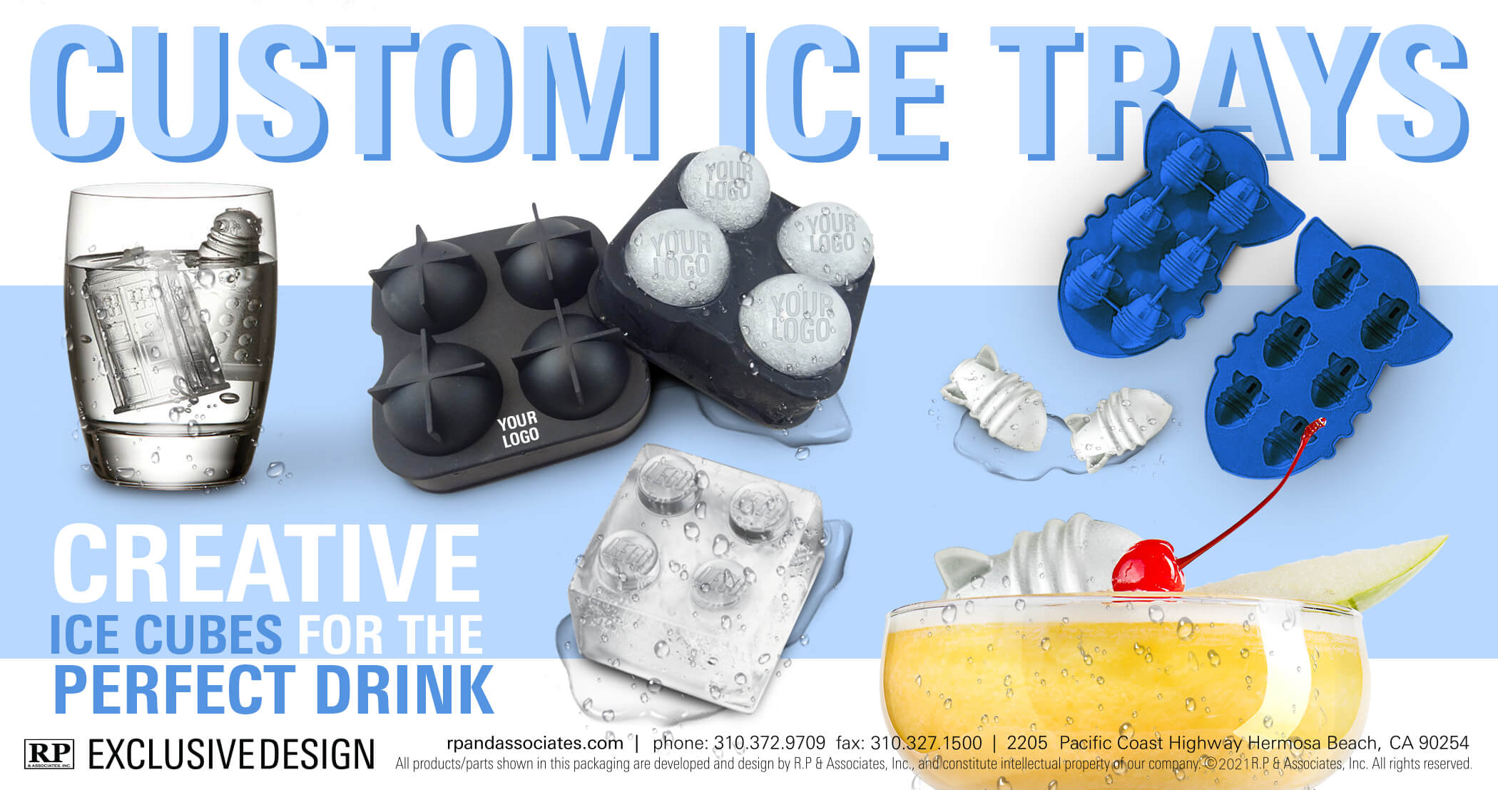 Ice Cube Tray, Custom Logos Ice Plate for Bar, Ice Tray for