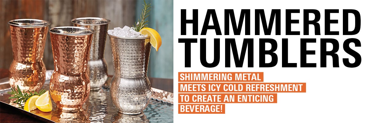 hammered tumbler