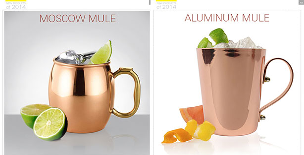 Aluminum Moscow Mule Mugs