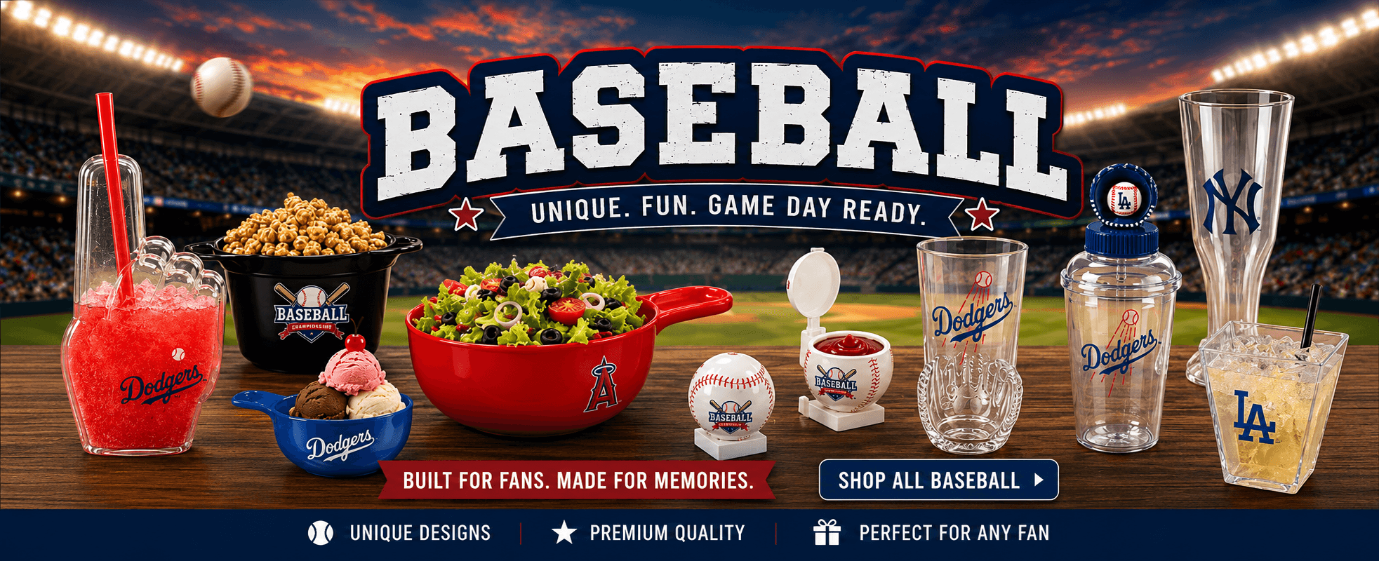 Custom baseball products and team gear
