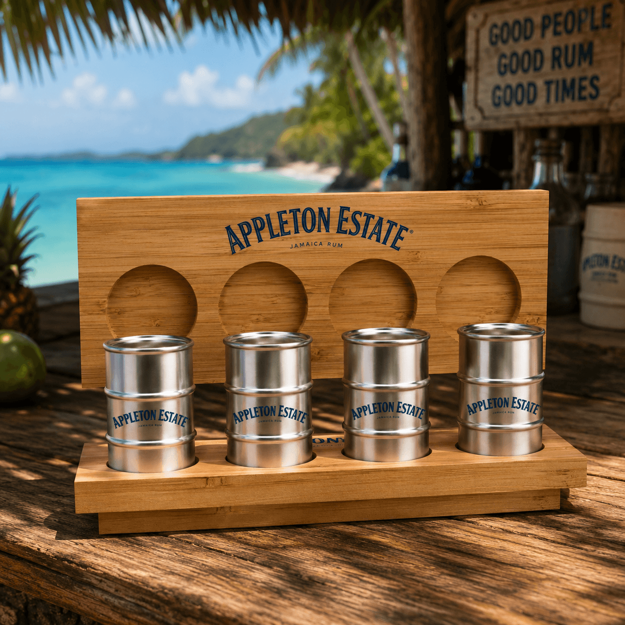 Flight Tray with Custom Cups