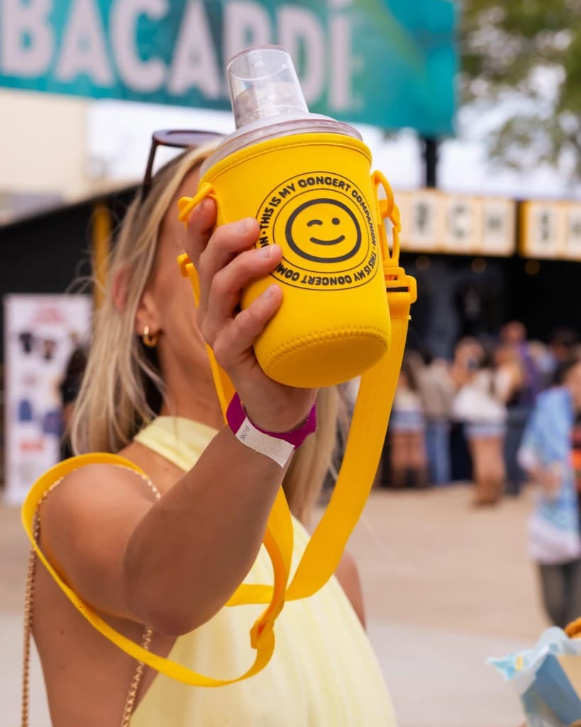 Live Nation shaker cup cocktail koozie